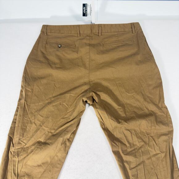 Old Navy Brown Khaki Pants W40x L32 Built In Flex Athletic Stretch Biz Casual - Picture 11 of 12